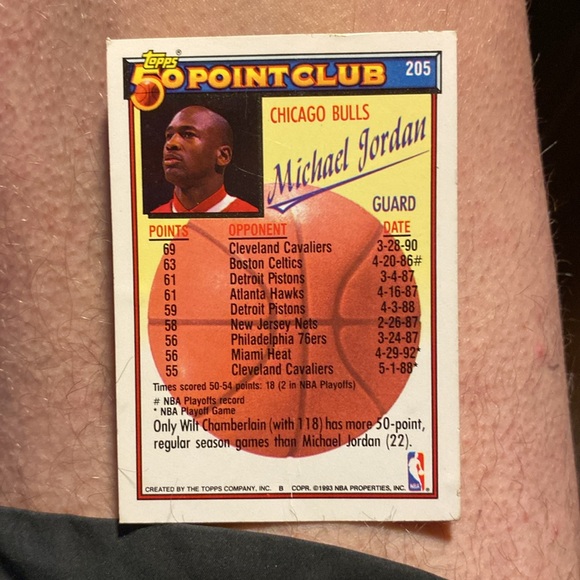 Topps 50 Point Club Michael Jordan - Picture 2 of 3